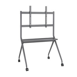 AISENS - SOPORTE DE SUELO PRO CON RUEDA PARA PANTALLA INTERACTIVA/TV 120KG DE 50-86, NEGRO