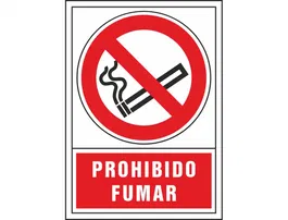 Syssa Señal de Prohibicion Prohibido Fumar en PVC 245x345 mm