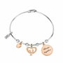 La Petite Story Pulsera Bangle de Acero Inoxidable Gris