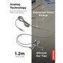 Auriculares con Micrófono Lenovo GXD1J77354 Gris