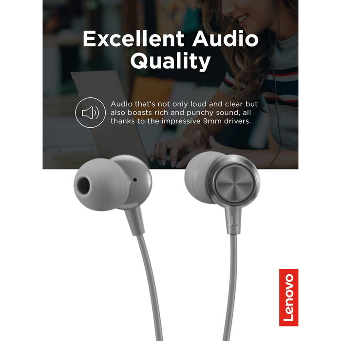 Auriculares con Micrófono Lenovo GXD1J77354 Gris