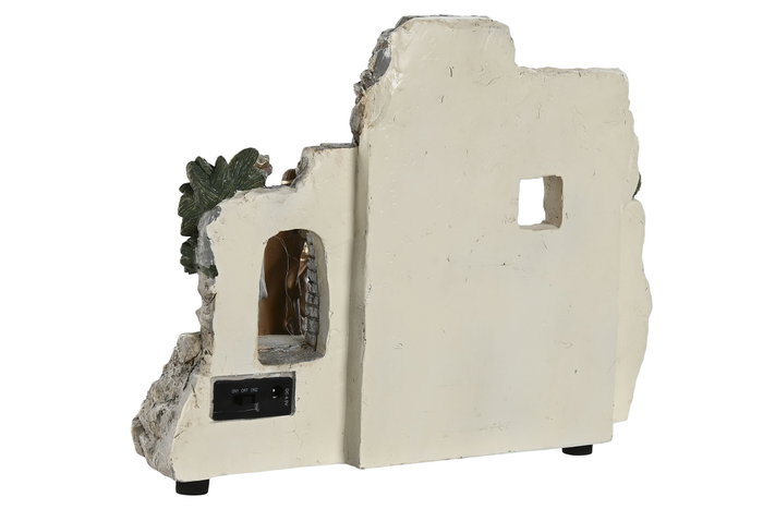DKD Home Decor Nacimiento Navidad Tradicional Multicolor (2 Unidades) con Movimiento Musical y LED