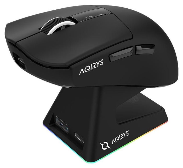AQIRYS ZEPHYR Ratón Gaming Inalámbrico 26000 DPI Óptico Negro AQIRYS ZEPHYR Ratón Gaming Inalámbrico 26000 DPI Óptico Negro