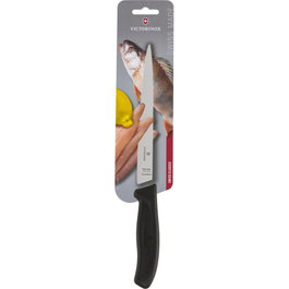 Victorinox Filleting Knife Swiss Classic con hoja flexible de 20 cm en negro/plata