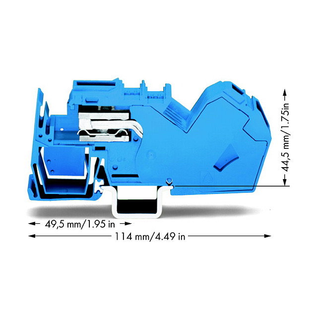 WAGO Terminal de conexión de 1 conductor 785-613 35 mm² azul