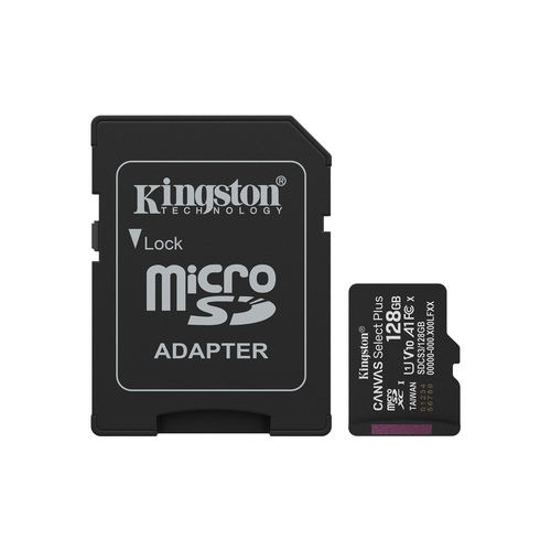 KINGSTON SDCS3/128GB MicroSDXC 128GB Clase 10 UHS-I A1 V10 150MB/s Adaptador SD Incluido KINGSTON SDCS3/128GB MicroSDXC 128GB Clase 10 UHS-I A1 V10 150MB/s Adaptador SD Incluido