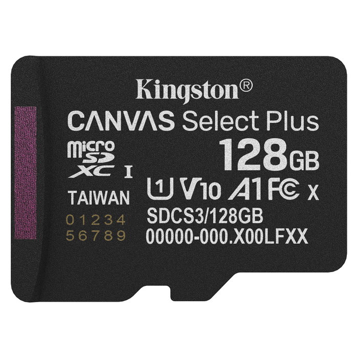 Kingston Canvas Select Plus 128 GB MicroSDXC con Adaptador Kingston Canvas Select Plus 128 GB MicroSDXC con Adaptador