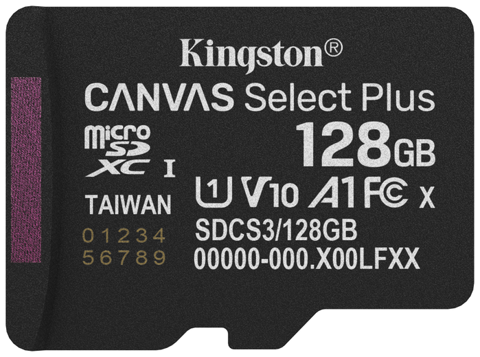 Kingston Canvas Select Plus 128 GB MicroSDXC con Adaptador Kingston Canvas Select Plus 128 GB MicroSDXC con Adaptador