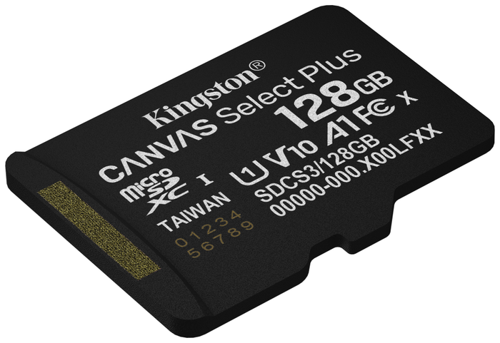 Kingston Canvas Select Plus 128 GB MicroSDXC con Adaptador Kingston Canvas Select Plus 128 GB MicroSDXC con Adaptador