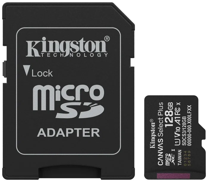 Kingston Canvas Select Plus 128 GB MicroSDXC con Adaptador Kingston Canvas Select Plus 128 GB MicroSDXC con Adaptador