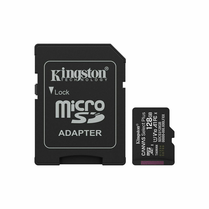 Kingston Canvas Select Plus 128 GB MicroSDXC con Adaptador Kingston Canvas Select Plus 128 GB MicroSDXC con Adaptador
