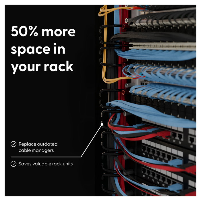 PATCHBOX patchbox.one Kabeleinzugssystem 30RU/STP (1,8 m) con 24 Casetes, Cable de Parcheo Cat. 6a U/FTP Azul, PoE, PONE30STPBL