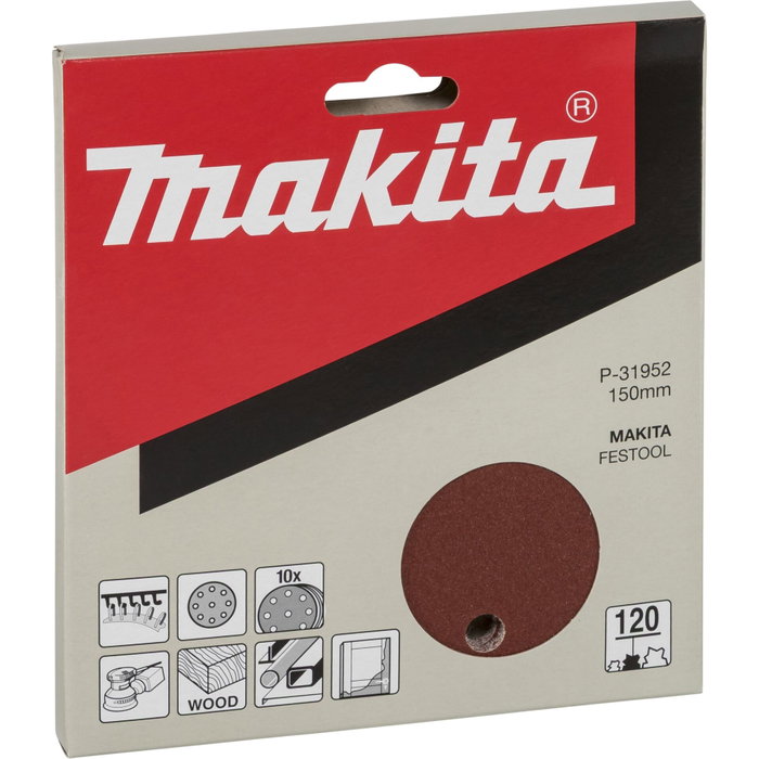 Makita Sand Paper Kl. 150mm K120 Makita Sand Paper Kl. 150mm K120