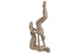 DKD Home Decor Figura de Resina Yoga Beige
