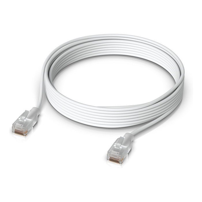 Ubiquiti Networks UACC-Cable-Patch-EL-5M-W Cable de Red UniFi Etherlighting Cat6 5 m PoE++ Blanco RJ-45 Macho Plug and Play
