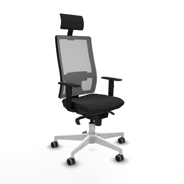 PIQUERAS Y CRESPO Silla de oficina Horna con mecanismo Sincro, Negro y Gris PIQUERAS Y CRESPO Silla de oficina Horna con mecanismo Sincro, Negro y Gris