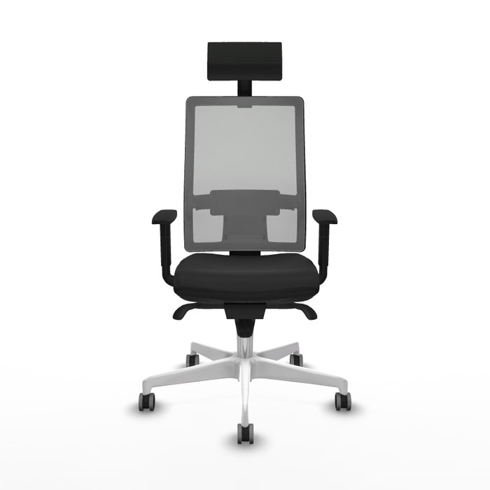 PIQUERAS Y CRESPO Silla de oficina Horna con mecanismo Sincro, Negro y Gris PIQUERAS Y CRESPO Silla de oficina Horna con mecanismo Sincro, Negro y Gris