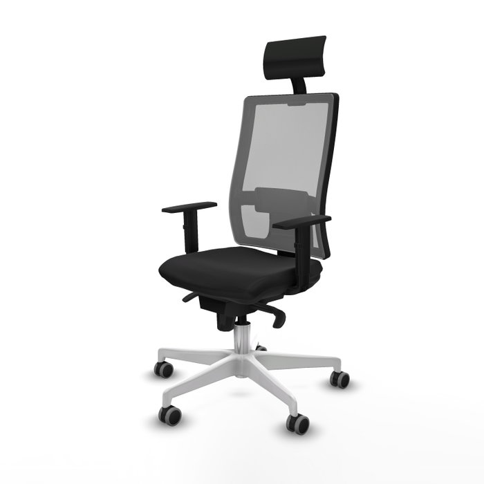 PIQUERAS Y CRESPO Silla de oficina Horna con mecanismo Sincro, Negro y Gris PIQUERAS Y CRESPO Silla de oficina Horna con mecanismo Sincro, Negro y Gris