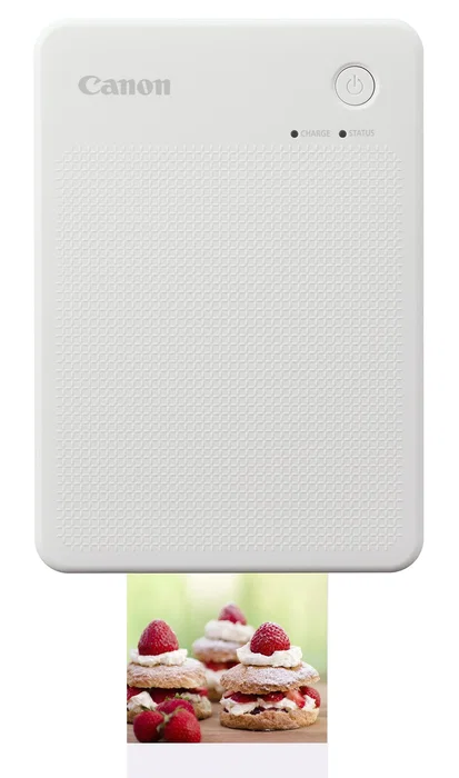 Canon SELPHY QX20 WH - Impresora de Fotos Portátil por Sublimación, Wifi y Bluetooth, Blanco, Resolución 287 x 287 DPI, Tamaño de Impresión 7.2x8.5 cm