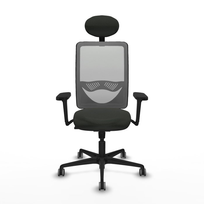 PIQUERAS Y CRESPO Silla de oficina Zulema con mecanismo Sincro, Negro y Gris PIQUERAS Y CRESPO Silla de oficina Zulema con mecanismo Sincro, Negro y Gris