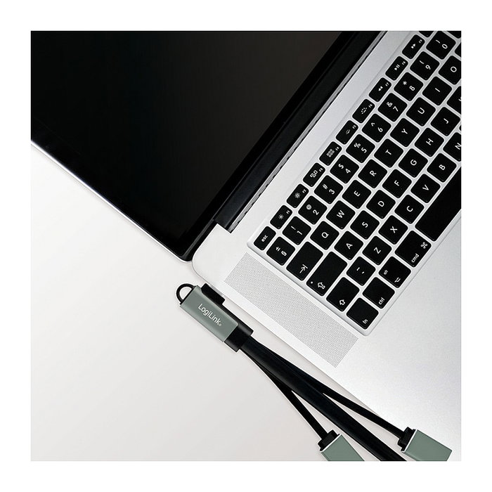 LogiLink UA0361 Hub USB 3.2 Gen 1 Tipo C 3 Puertos 2xUSB 2.0 1xUSB 3.0 Aluminio Plata