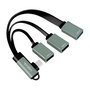 LogiLink UA0361 Hub USB 3.2 Gen 1 Tipo C 3 Puertos 2xUSB 2.0 1xUSB 3.0 Aluminio Plata