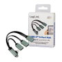 LogiLink UA0361 Hub USB 3.2 Gen 1 Tipo C 3 Puertos 2xUSB 2.0 1xUSB 3.0 Aluminio Plata