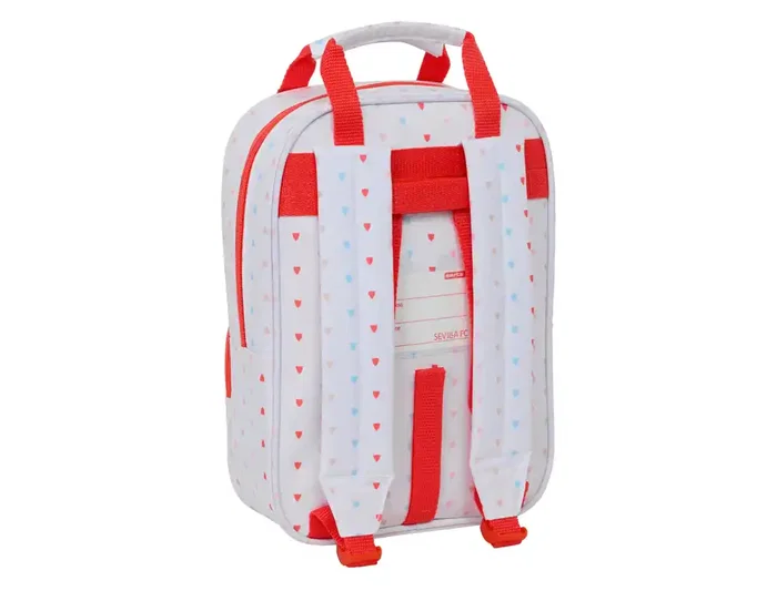 Safta Mochila para niños con diseño del Sevilla FC, mochila preescolar infantil, 28x20x8 cm (280x200x80 mm), modelo Sevilla F.C.