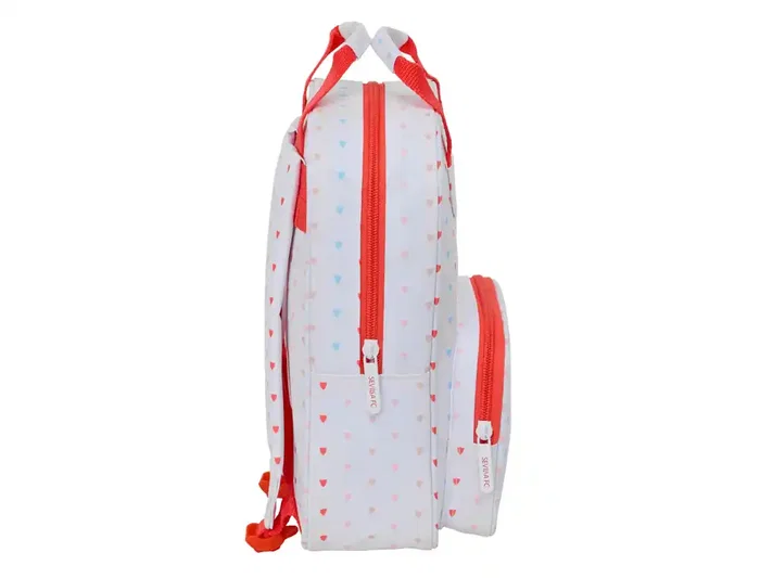 Safta Mochila para niños con diseño del Sevilla FC, mochila preescolar infantil, 28x20x8 cm (280x200x80 mm), modelo Sevilla F.C.