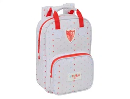 Safta Mochila para niños con diseño del Sevilla FC, mochila preescolar infantil, 28x20x8 cm (280x200x80 mm), modelo Sevilla F.C.