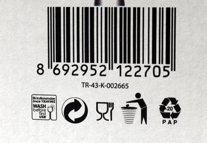 Lav Set 6 Copas Vino 300 cc, ø6x6x19 cm (4 Cajas)