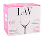 Lav Set 6 Copas Vino 300 cc, ø6x6x19 cm (4 Cajas)