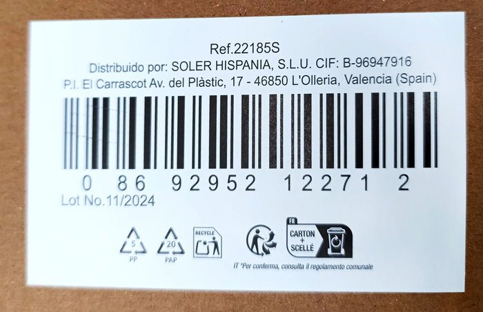 Lav Set 6 Copas Vino 300 cc, ø6x6x19 cm (4 Cajas)