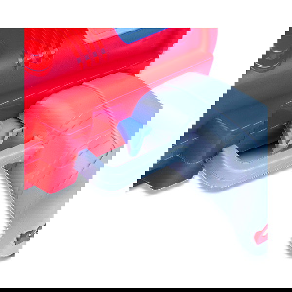 PUSTEFIX Bubble Bazooka - Pistola de juguete para niños de 4 años en adelante - Colores Azul y Rojo