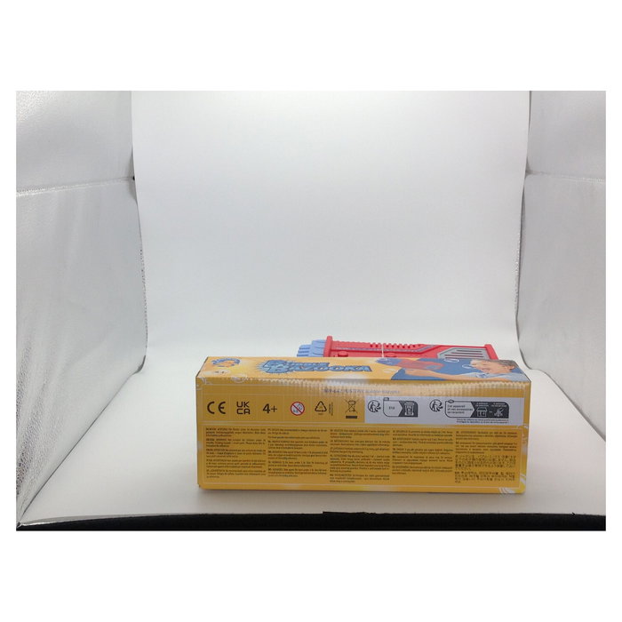 PUSTEFIX Bubble Bazooka - Pistola de juguete para niños de 4 años en adelante - Colores Azul y Rojo