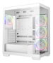 Deepcool CG580V2 4F Caja Semitorre ATX Gaming Blanca con 4 Ventiladores ARGB, Panel de Vidrio Templado, Soporte para GPU de 410 mm y USB Tipo-C