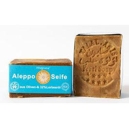 SAVON DU MIDI Jabón en pastilla Alepo 32% + Laurel 165g BIO