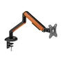 Aisens Soporte de Mesa Gaming RGB DT32TSR-249 Negro-Naranja