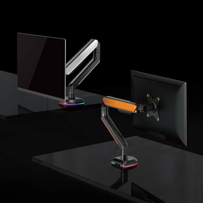Aisens Soporte de Mesa RGB Gaming con Contrapeso para Monitor/TV 17-32 Pulgadas, Negro-Naranja Aisens Soporte de Mesa RGB Gaming con Contrapeso para Monitor/TV 17-32 Pulgadas, Negro-Naranja