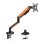 Aisens Soporte de Mesa RGB Gaming con Contrapeso para Monitor/TV 17-32 Pulgadas, Negro-Naranja