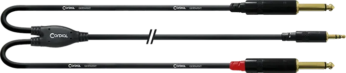 Cordial Cable Y Minijack Estéreo/2 Jacks Mono 90 Cm Cordial Cable Y Minijack Estéreo/2 Jacks Mono 90 Cm