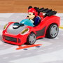 Just Play Vehículo Rev 'N Go Mickey Mouse 38587 - Coche de carreras Disney Junior con luces y sonidos, multilingüe