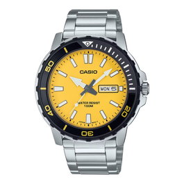 Casio MTD-125D-9AVDF con esfera amarilla