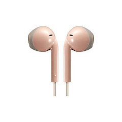 JVC HA-F19M-PT Auriculares Alámbricos Intraaurales con Micrófono para Llamadas/Música, Gris y Rosa