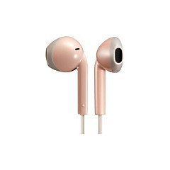 JVC HA-F19M-PT Auriculares Alámbricos Intraaurales con Micrófono para Llamadas/Música, Gris y Rosa