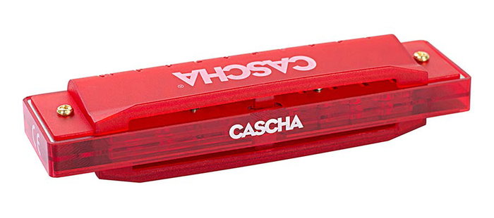 Armónica Cascha Fun Blues Roja Incluye Estuche Rigido y Folleto