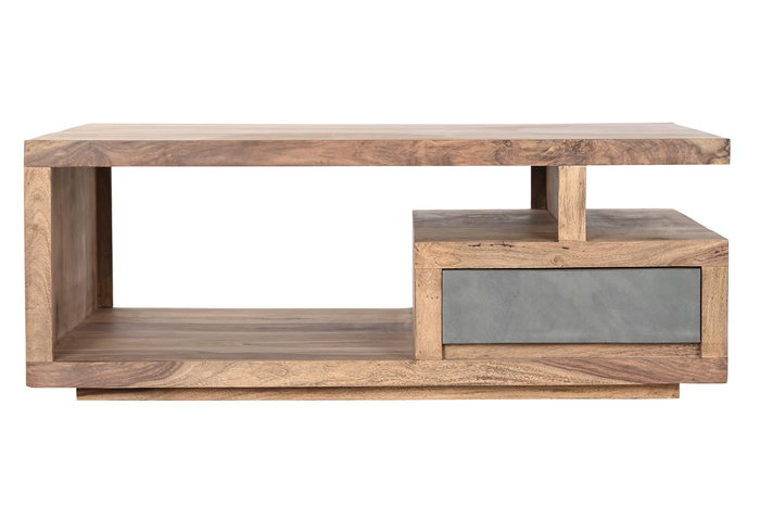 Mesa Centro Alpino DKD Home Decor Natural Gris 70 x 45 x 118 cm