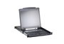 Aten CL5708I Consola KVM Switch LCD 17" Integrado Slideaway Acceso Local y Remoto IP para 8 Ordenadores Rack 1U PS/2 USB