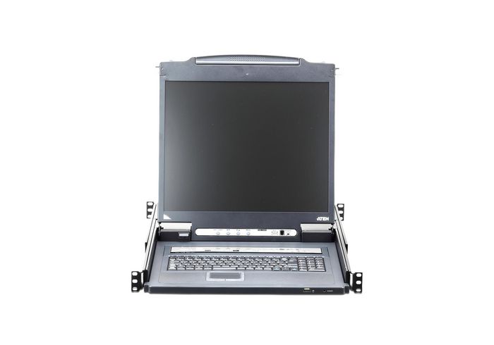 Aten CL5708I Consola KVM Switch LCD 17" Integrado Slideaway Acceso Local y Remoto IP para 8 Ordenadores Rack 1U PS/2 USB