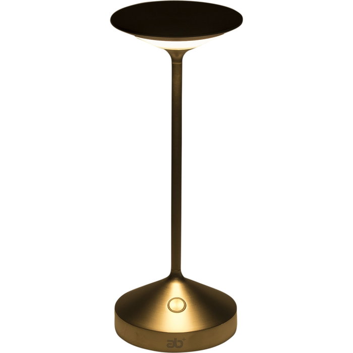 ab+ Tempo Mini Table Lamp Messing, Bronce, Recargable ab+ Tempo Mini Table Lamp Messing, Bronce, Recargable